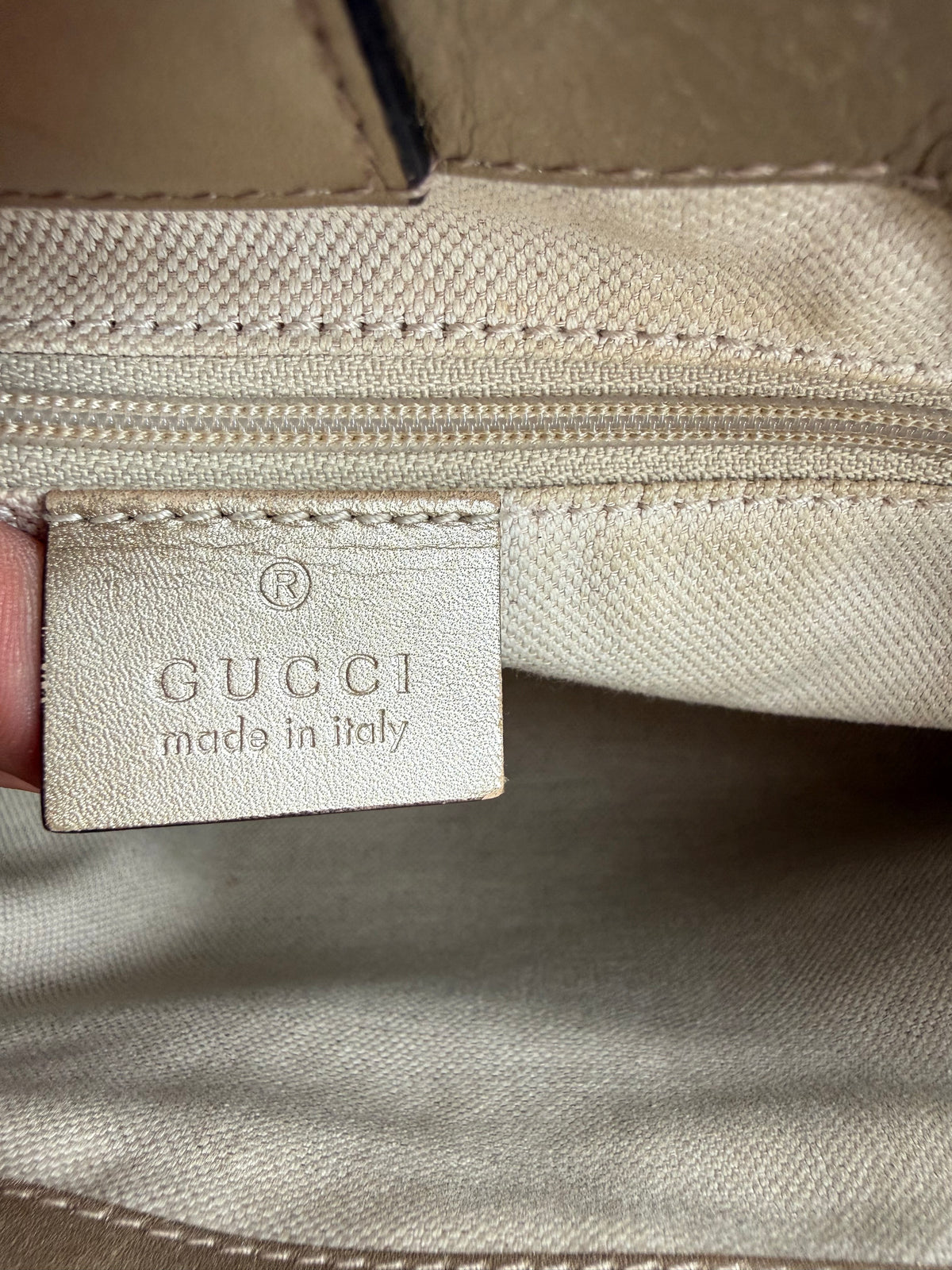 Vintage Gucci Metallic Guccissima Sukey Shoulder Bag