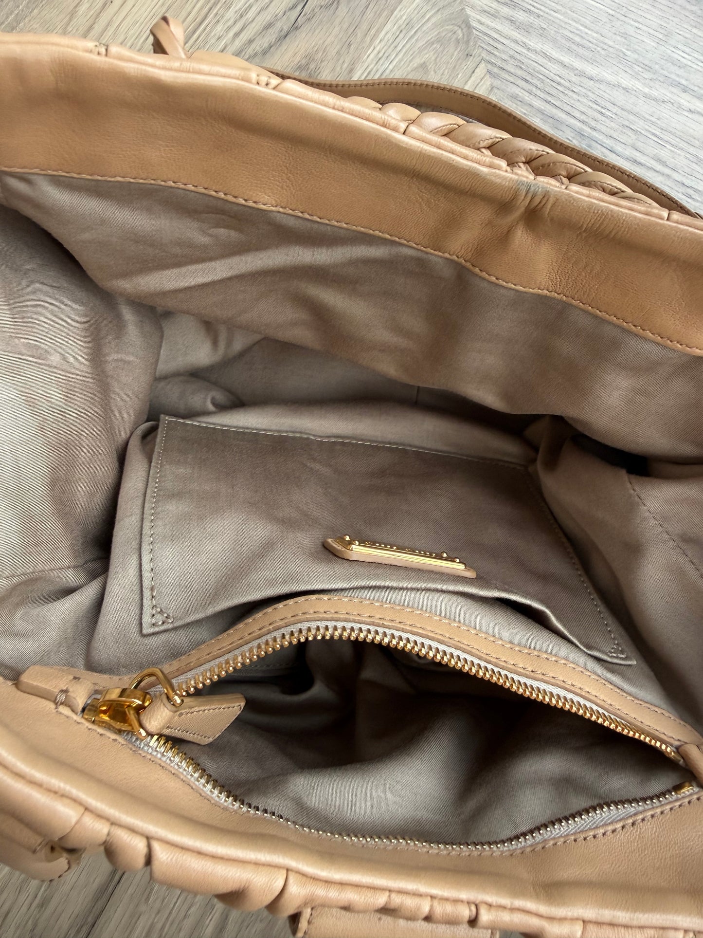Miu Miu Coffer Matelassé Leather Bag