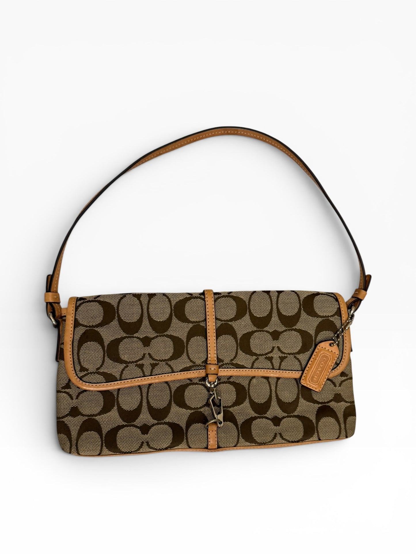 Coach Signature Flap Shoulder Bag