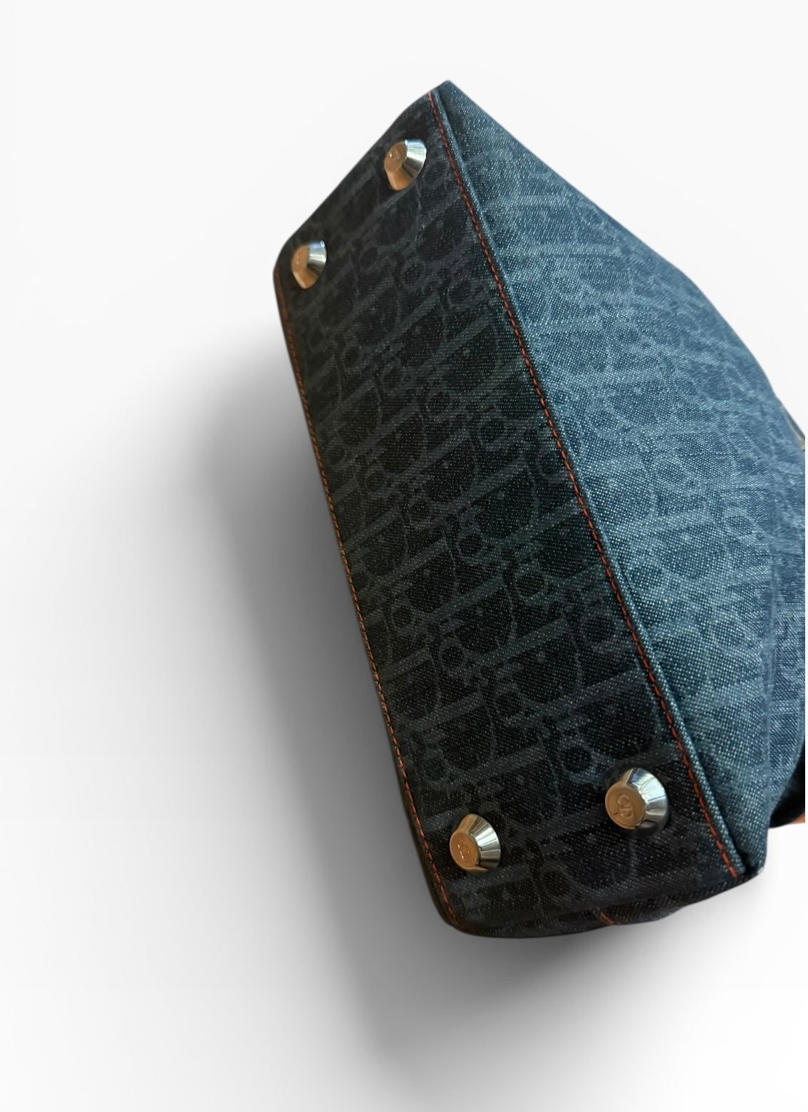 Christian Dior Flight Line Trotter Denim Shoulder Bag