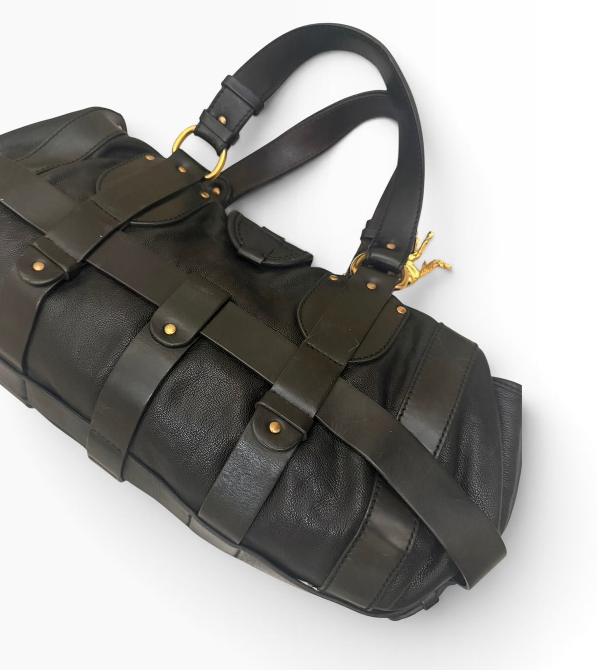 Chloé Kerala Equestrian Black Leather Horse Charm Bag 2005