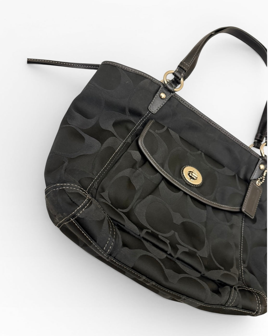 Coach Jacquard Shoulder Bag
