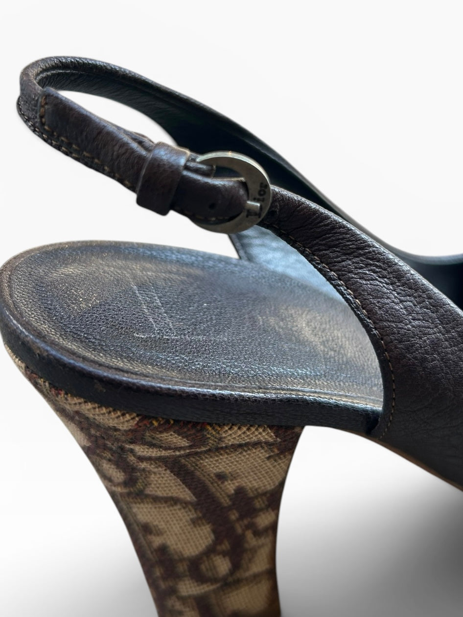 Dior Monogram Slingback Heels