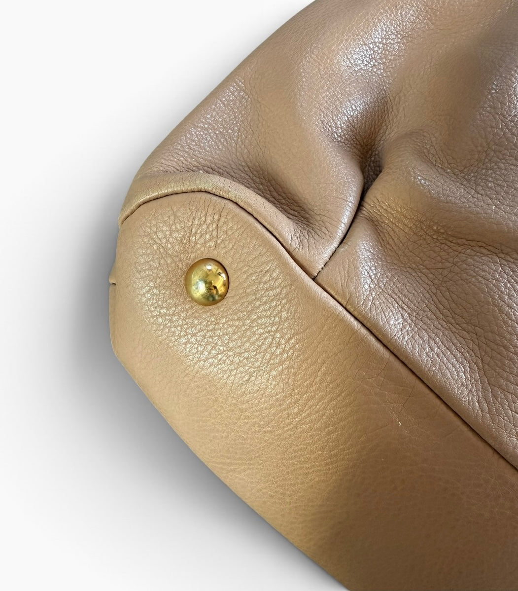 MIU MIU Vitello Lux Bauletto Satchel Bag