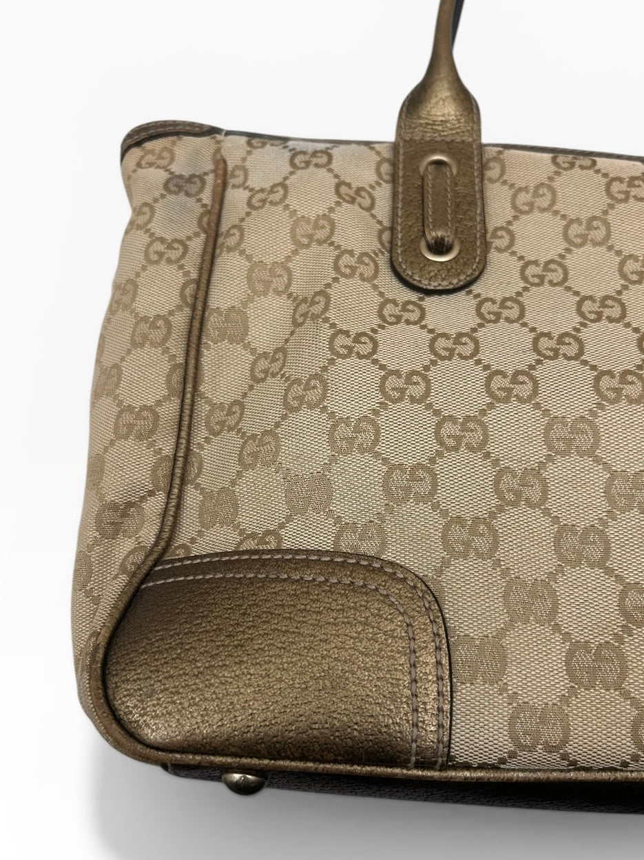 Gucci Monogram Tote Shoulder Bag