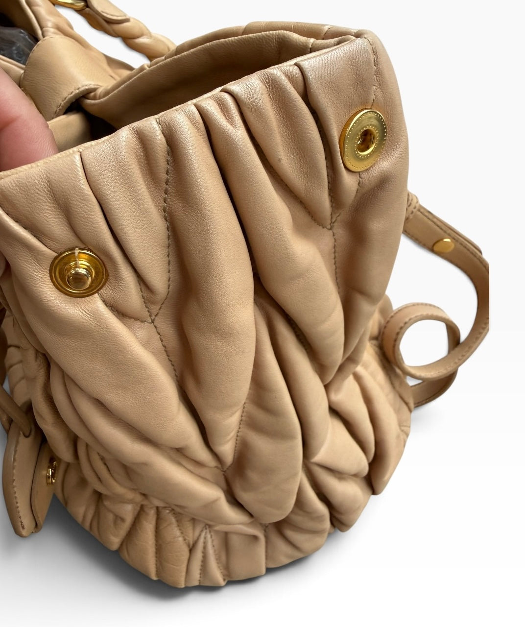 Miu Miu Coffer Matelassé Leather Bag