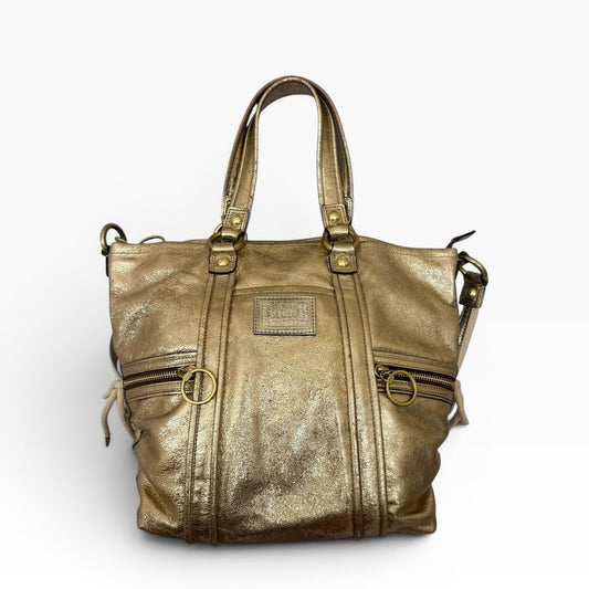 Coach Poppy Metallic Tote
