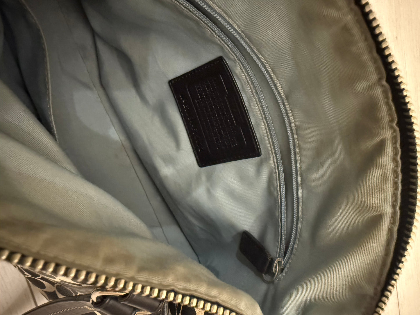 Coach Stripe Satchel