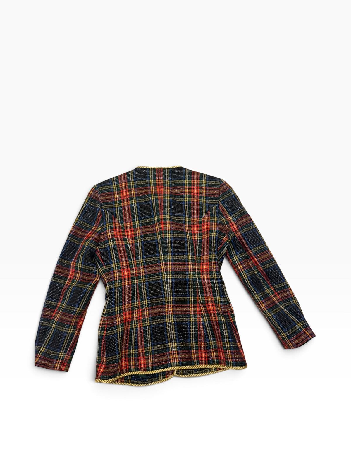 Vintage Moschino Couture Tartan Wool Jacket