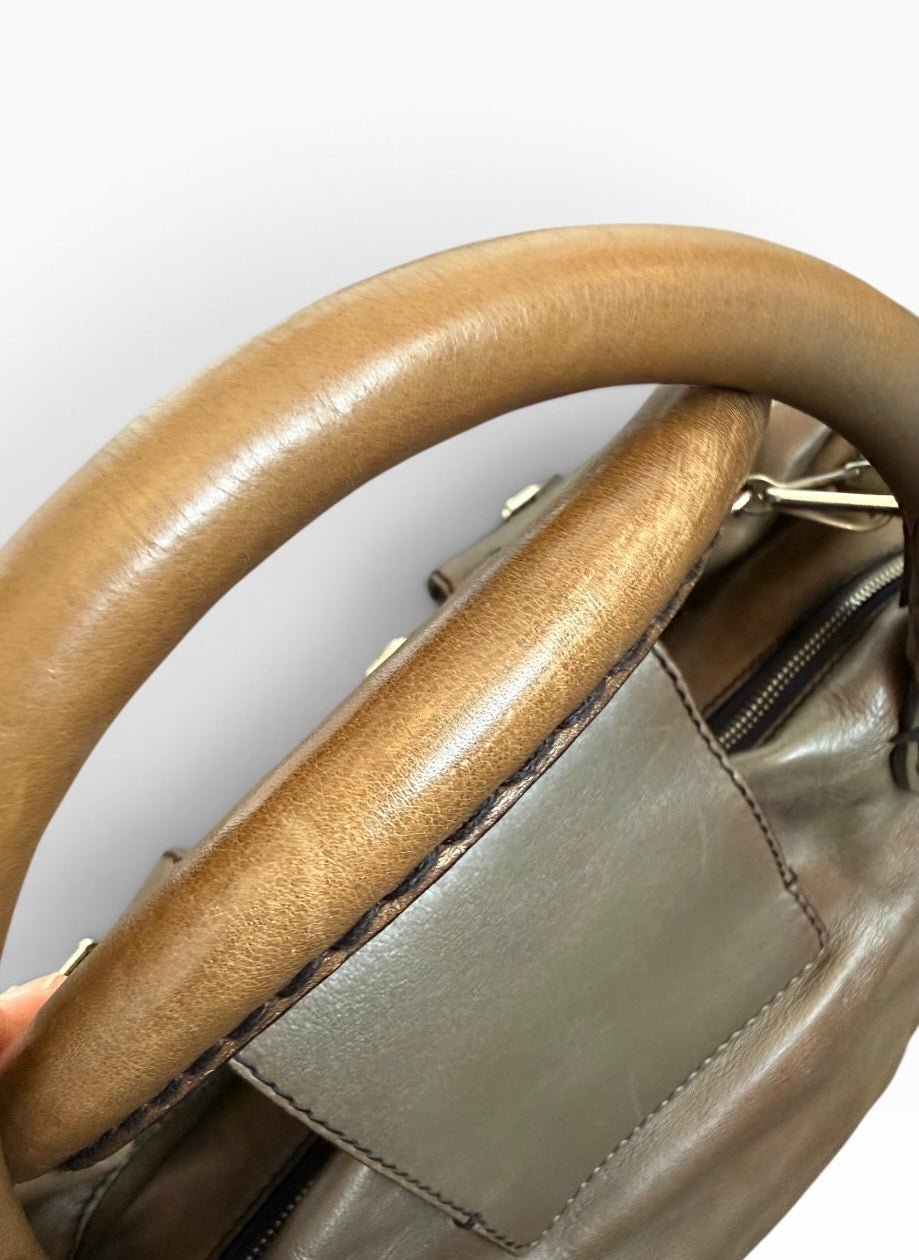 Chloé Edith Leather Satchel Bag – Taupe