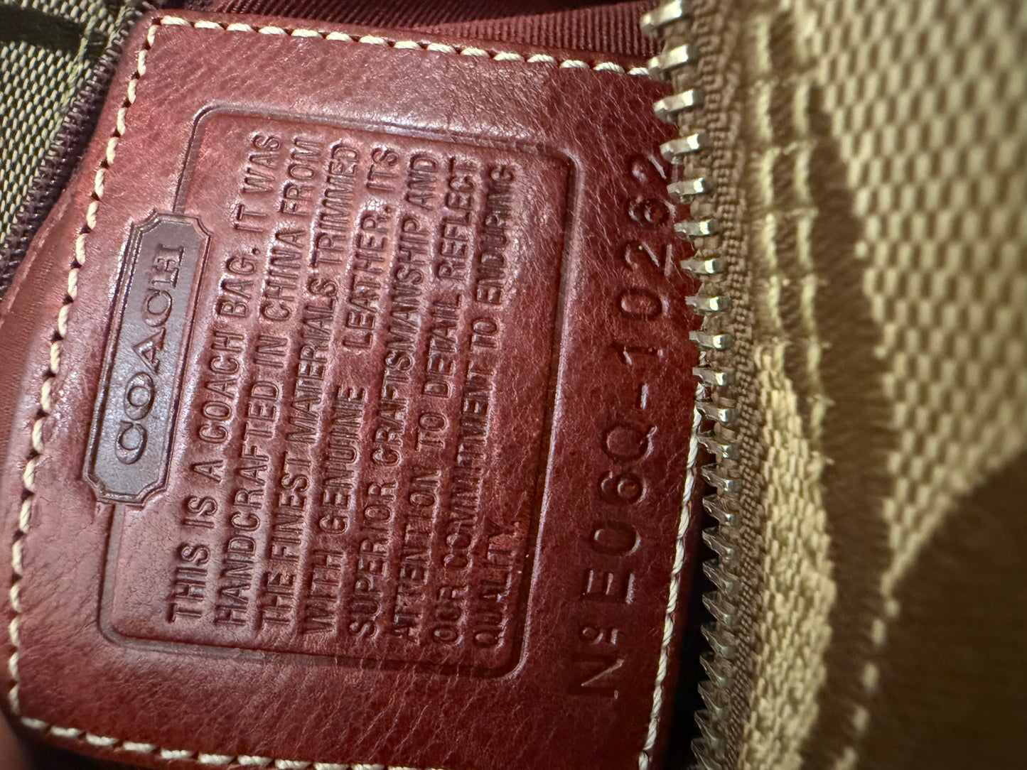 Coach Hampton Clip Python Bag