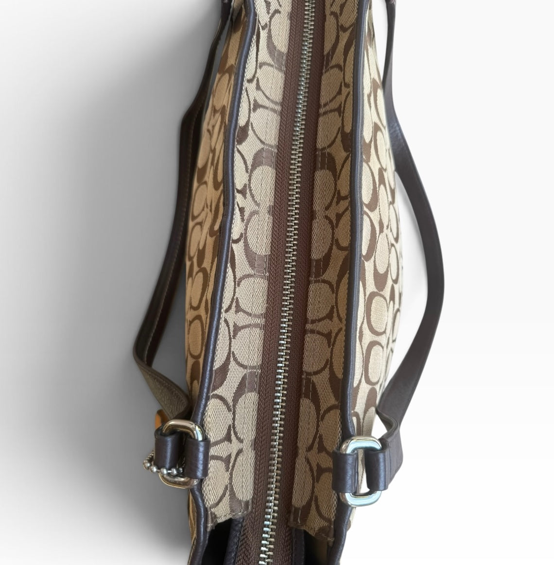 Coach Signature Jacquard Shoulder Tote Bag F23297