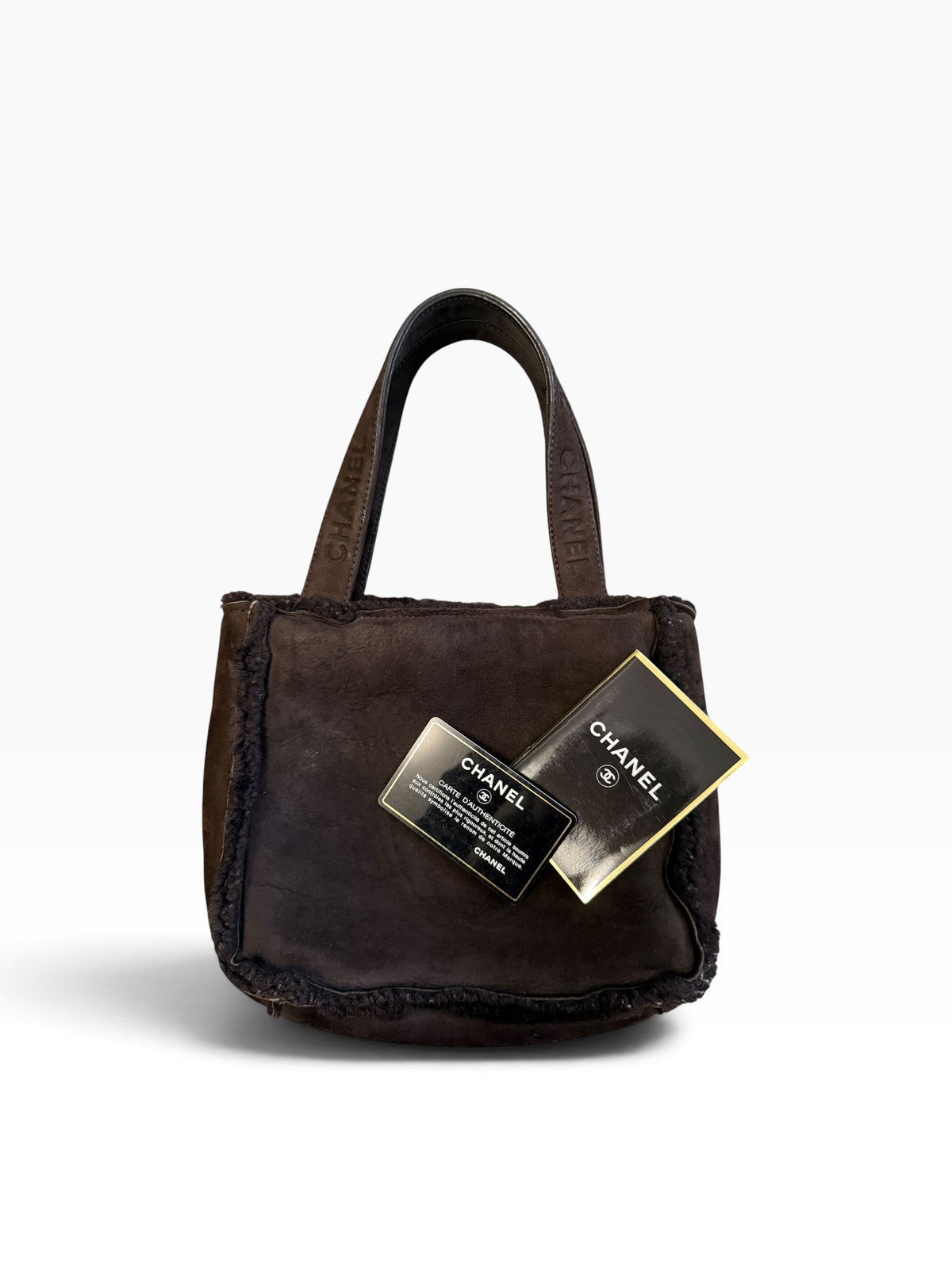 Chanel Mini Shearling Tote Bag