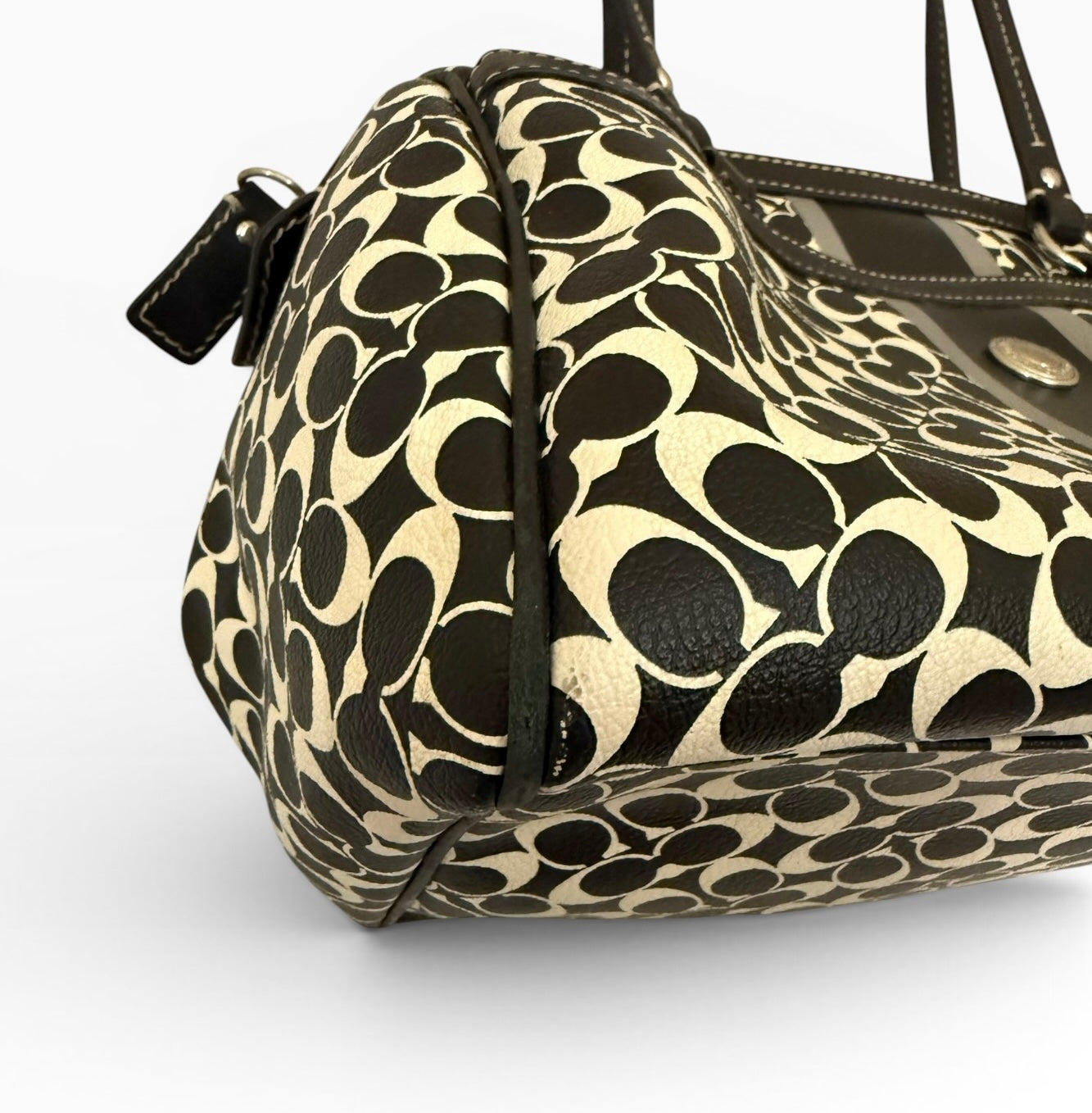 Coach Stripe Satchel