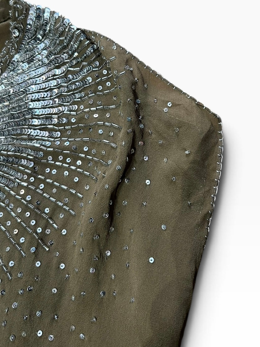 Roberto Cavalli Silk Blouson Top