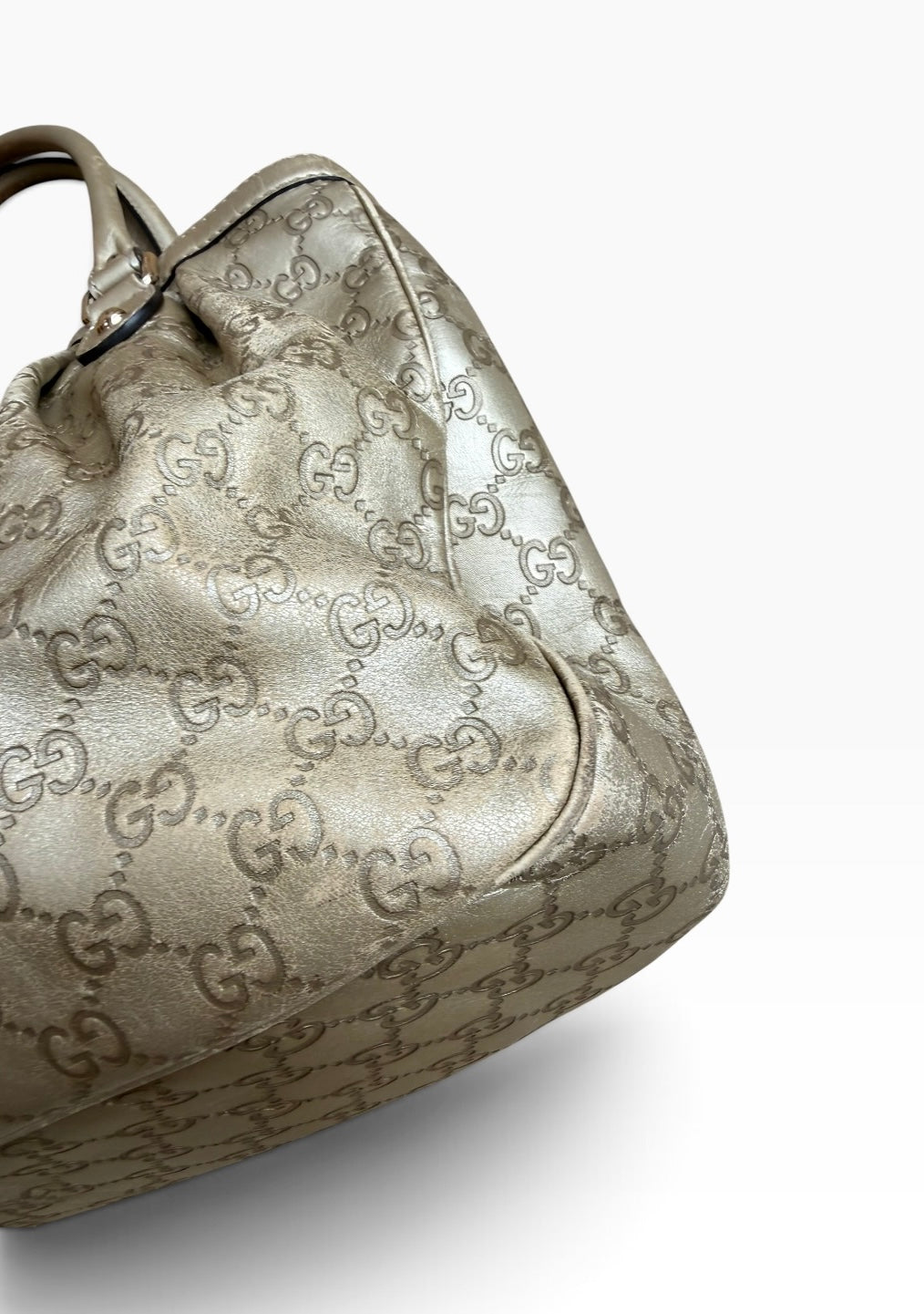Vintage Gucci Metallic Guccissima Sukey Shoulder Bag