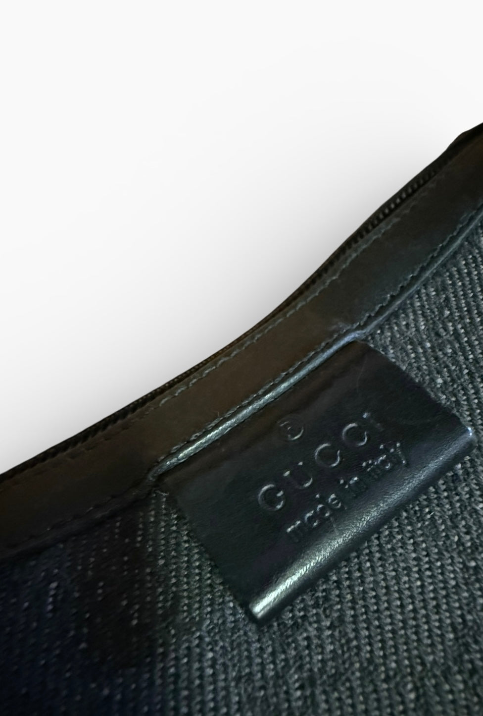 Gucci Monogram Black Shoulder Bag