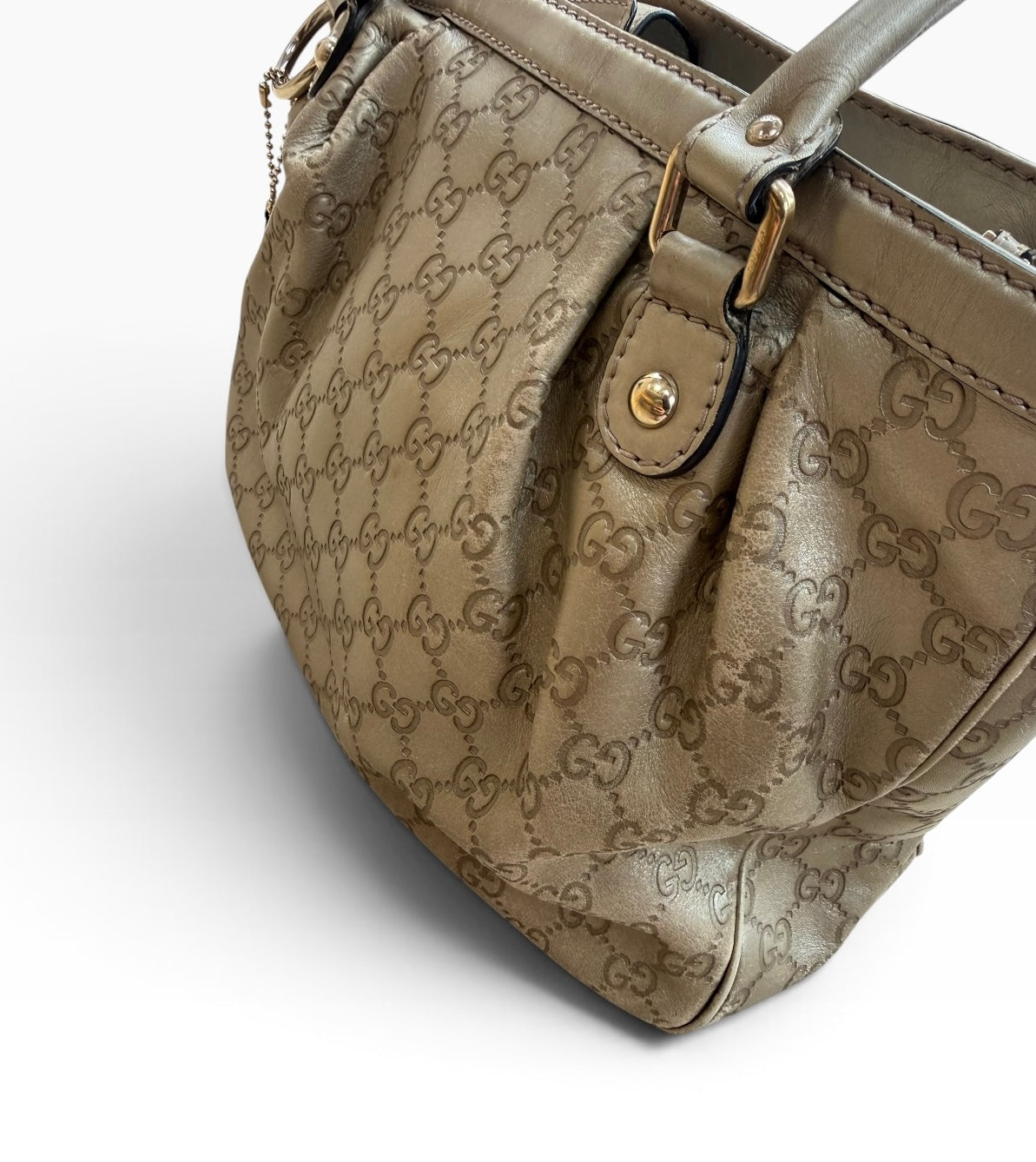 Vintage Gucci Metallic Guccissima Sukey Shoulder Bag