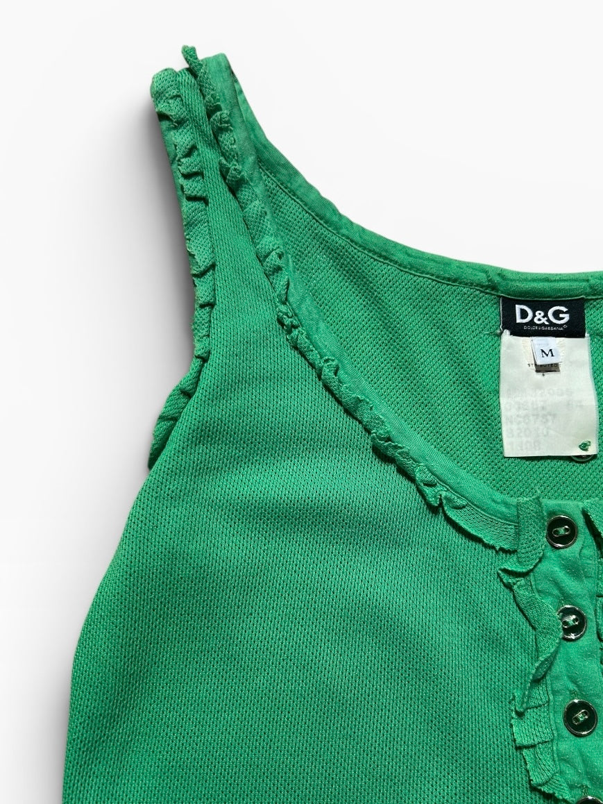 Dolce & Gabbana Ruffle Tank Top