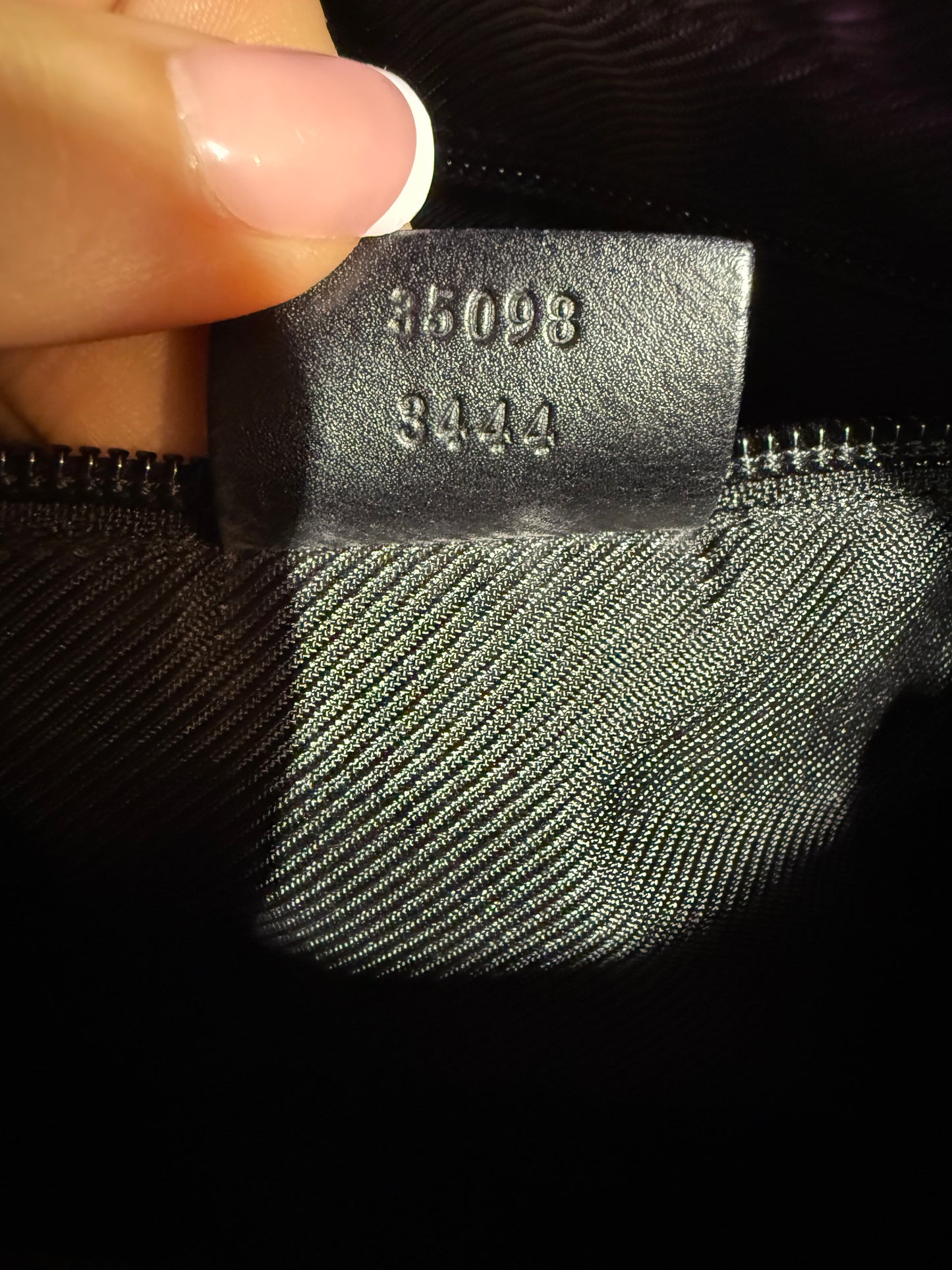 Gucci Monogram Black Shoulder Bag