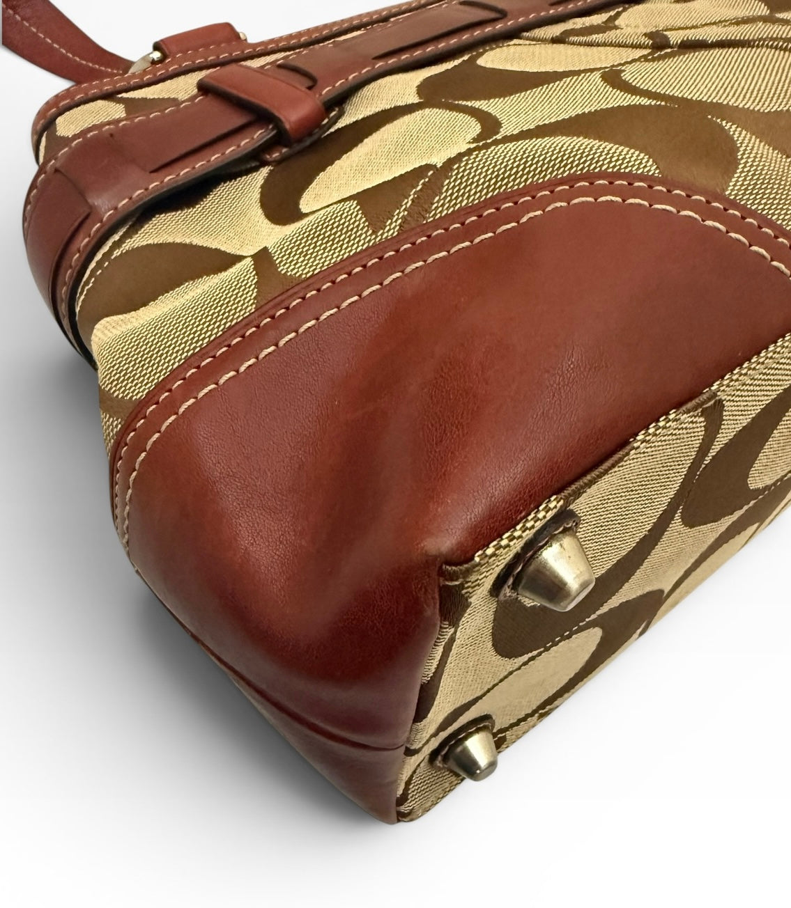 Coach Hampton Clip Python Bag