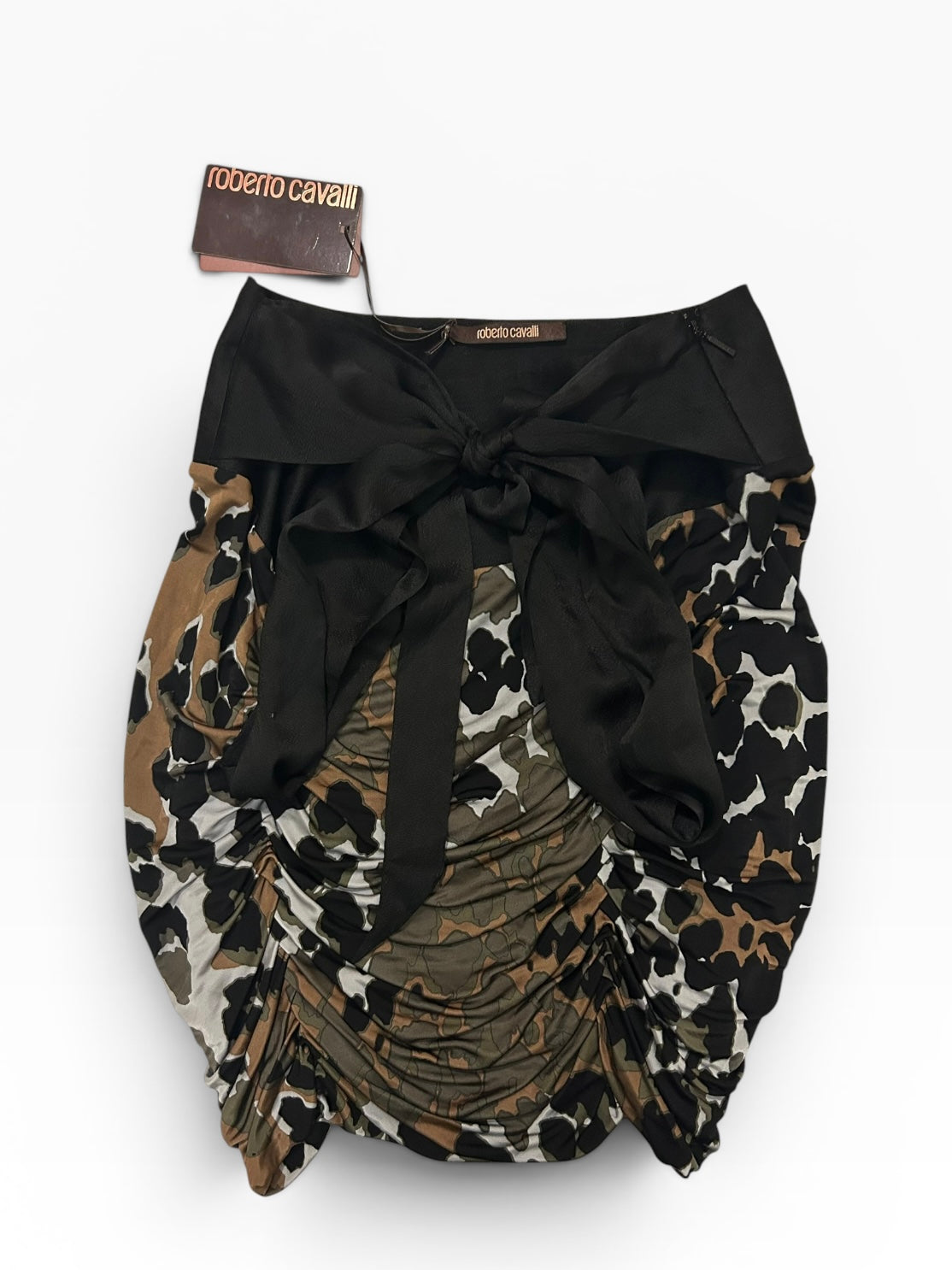 Roberto Cavalli Ruched Midi Skirt