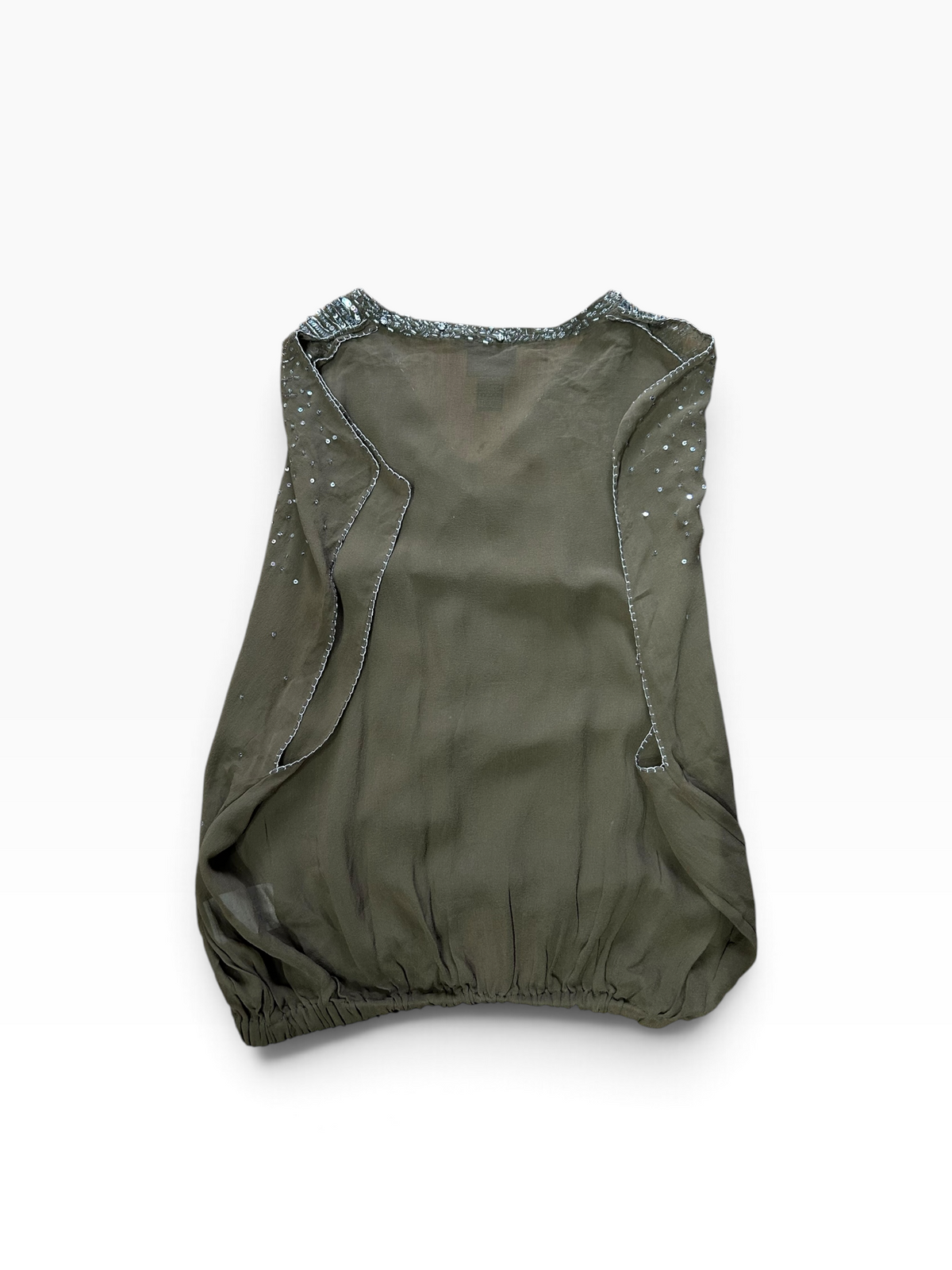 Roberto Cavalli Silk Blouson Top