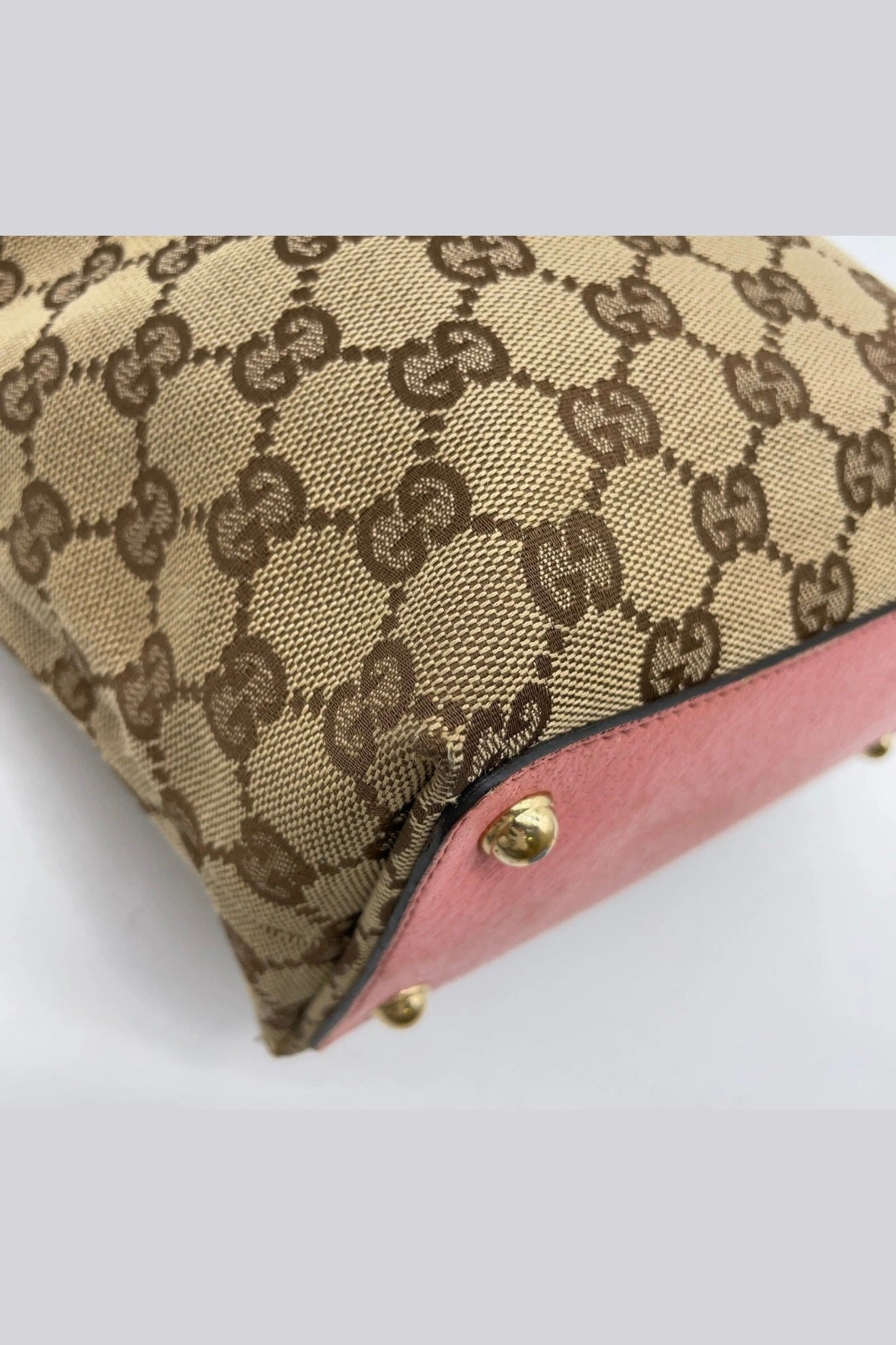 Gucci Eclipse Pink Leather Monogram Shoulder Bag