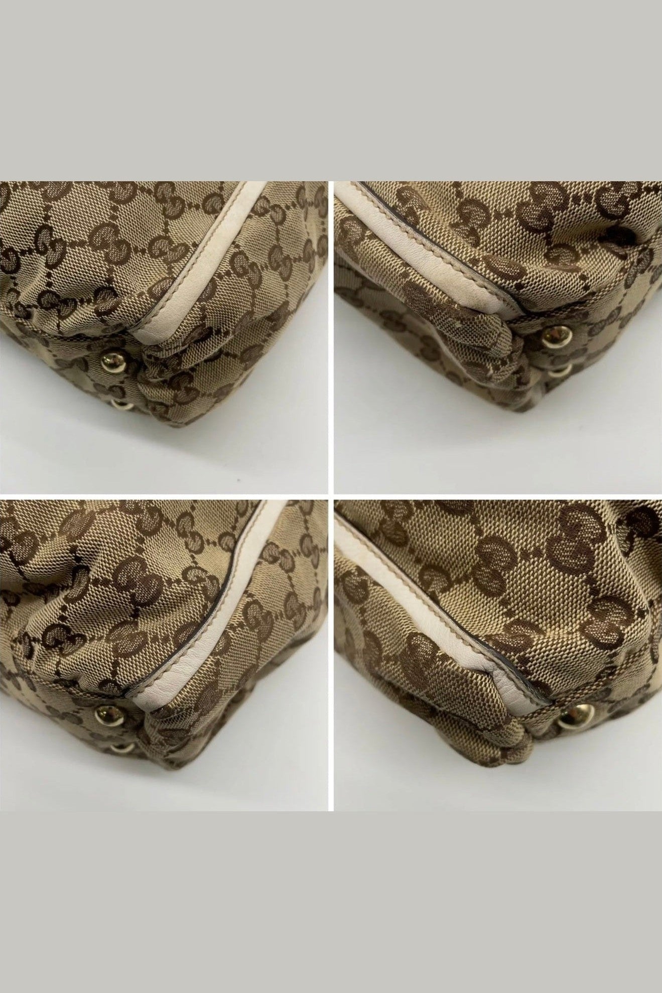 Gucci Leather & Canvas Abbey Shoulder Bag