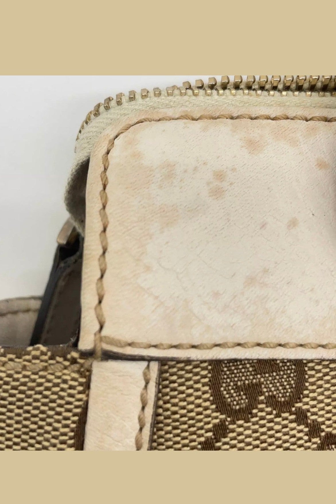 Gucci Leather & Canvas Abbey Shoulder Bag