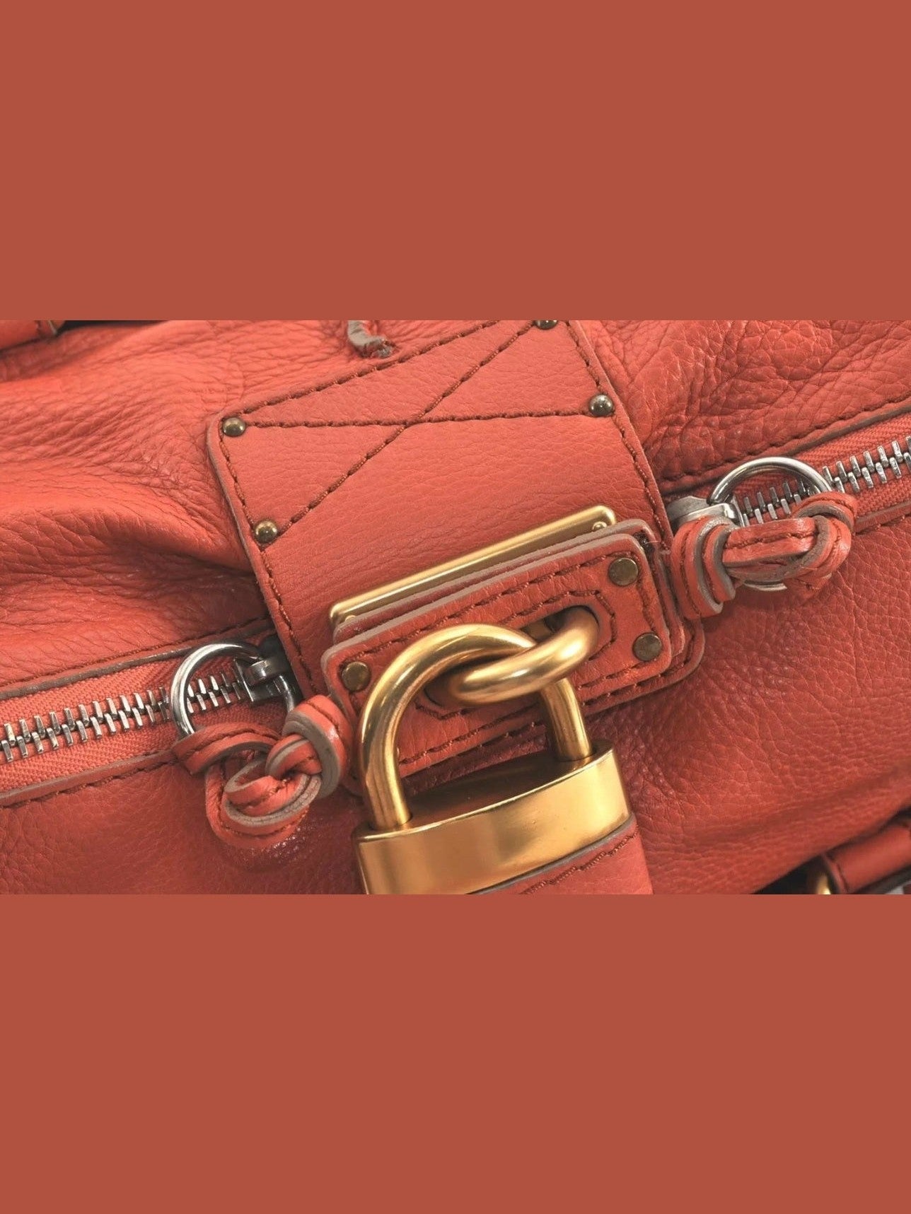 Chloe Paddington Burnt Orange Shoulder Bag