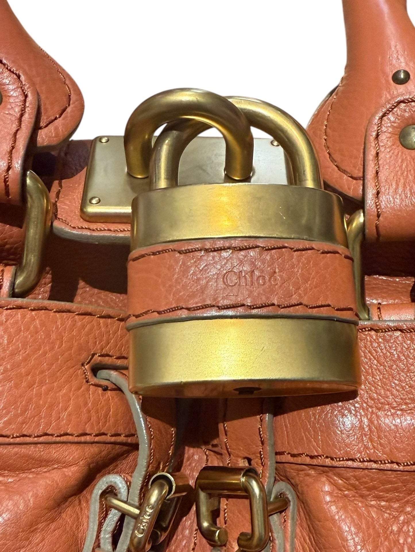 Chloe Paddington Burnt Orange Shoulder Bag