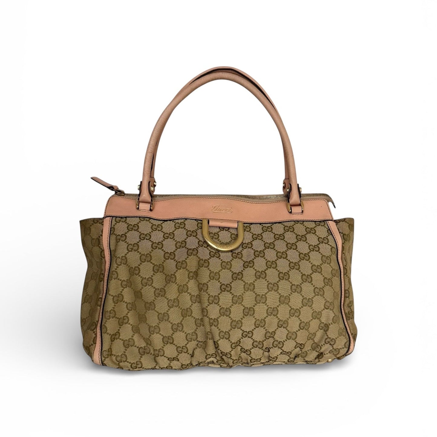 Gucci Abbey Monogram Pink Shoulder Bag