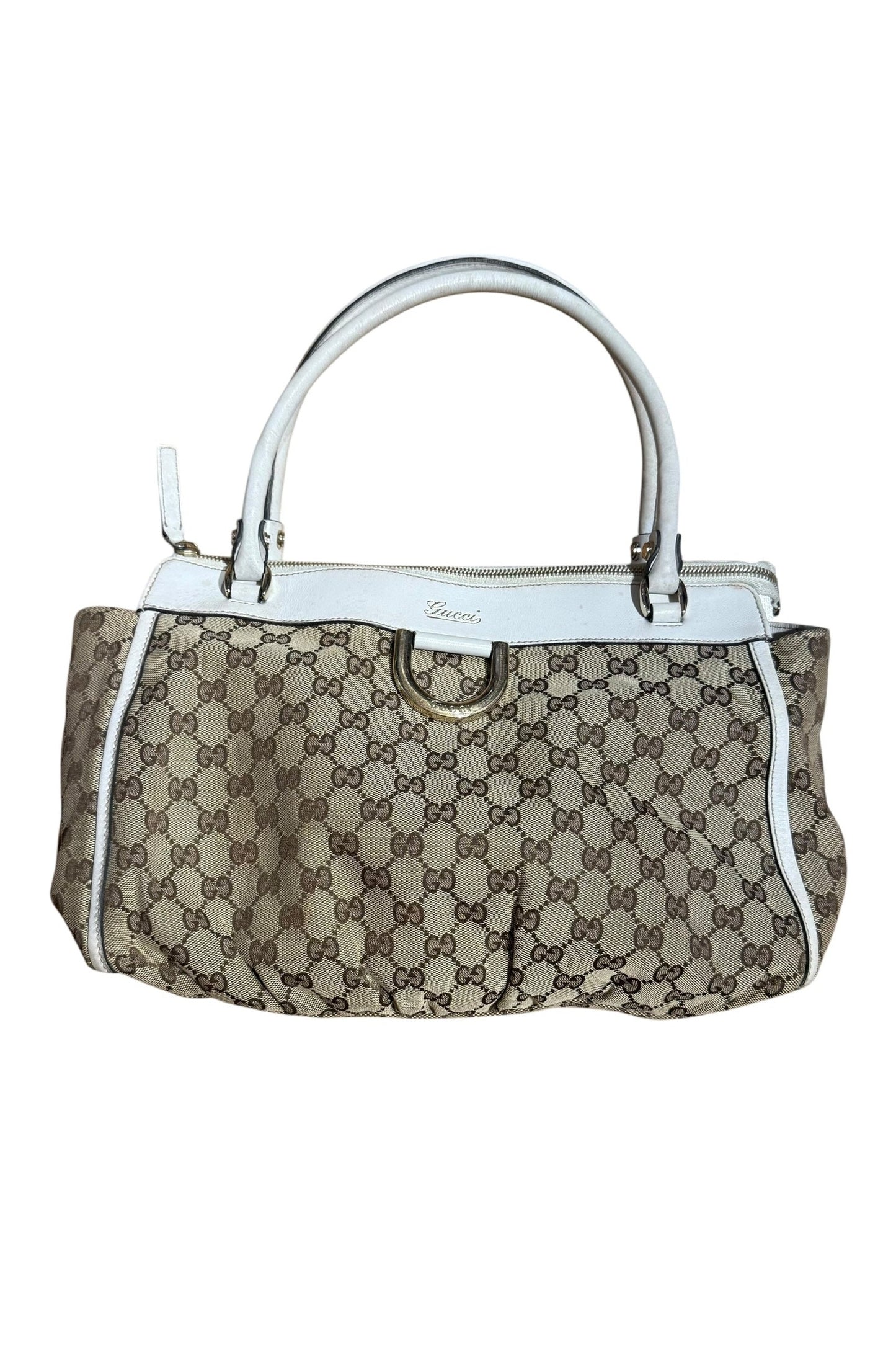 Gucci Leather & Canvas Abbey Shoulder Bag