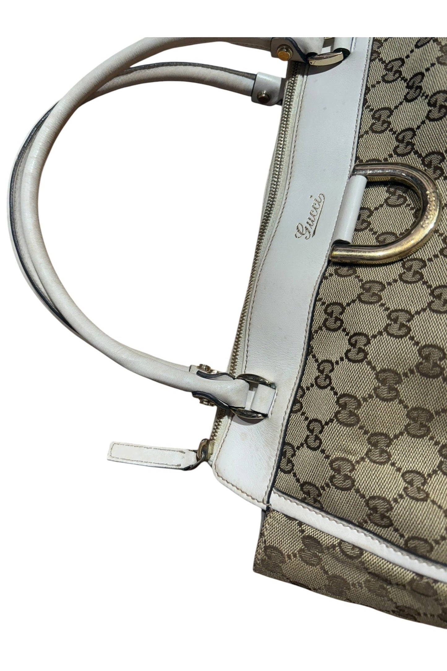 Gucci Leather & Canvas Abbey Shoulder Bag