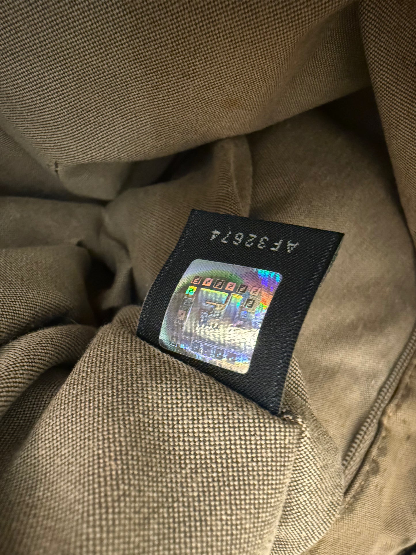 Fendi Zucchino Tote Shoulder Bag