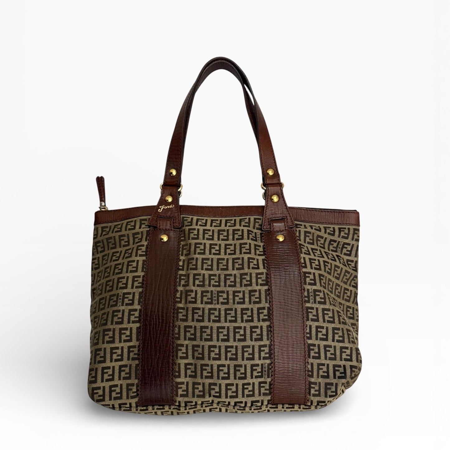 Fendi Zucchino Tote Shoulder Bag