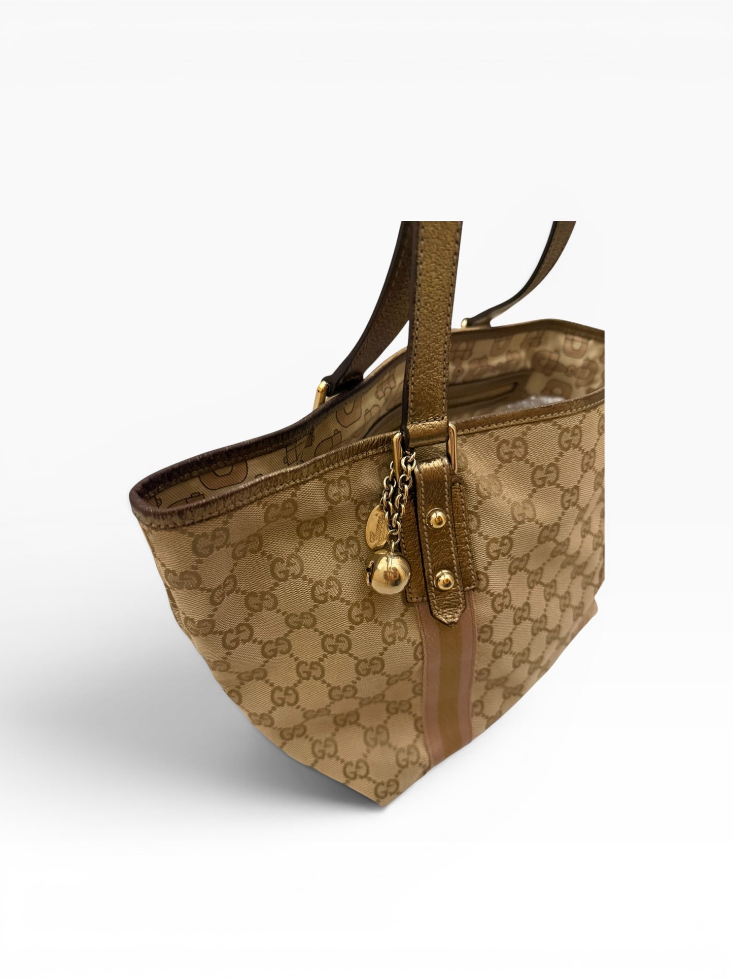 Gucci Monogram Tote Shoulder Bag