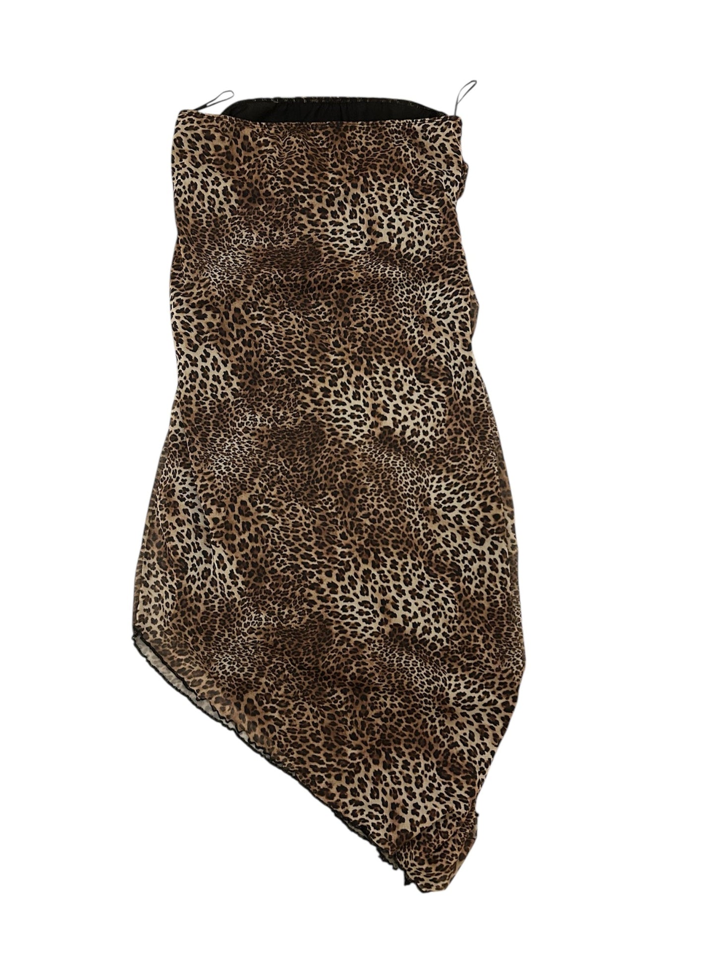 Bay Leopard Print Asymmetric Dress