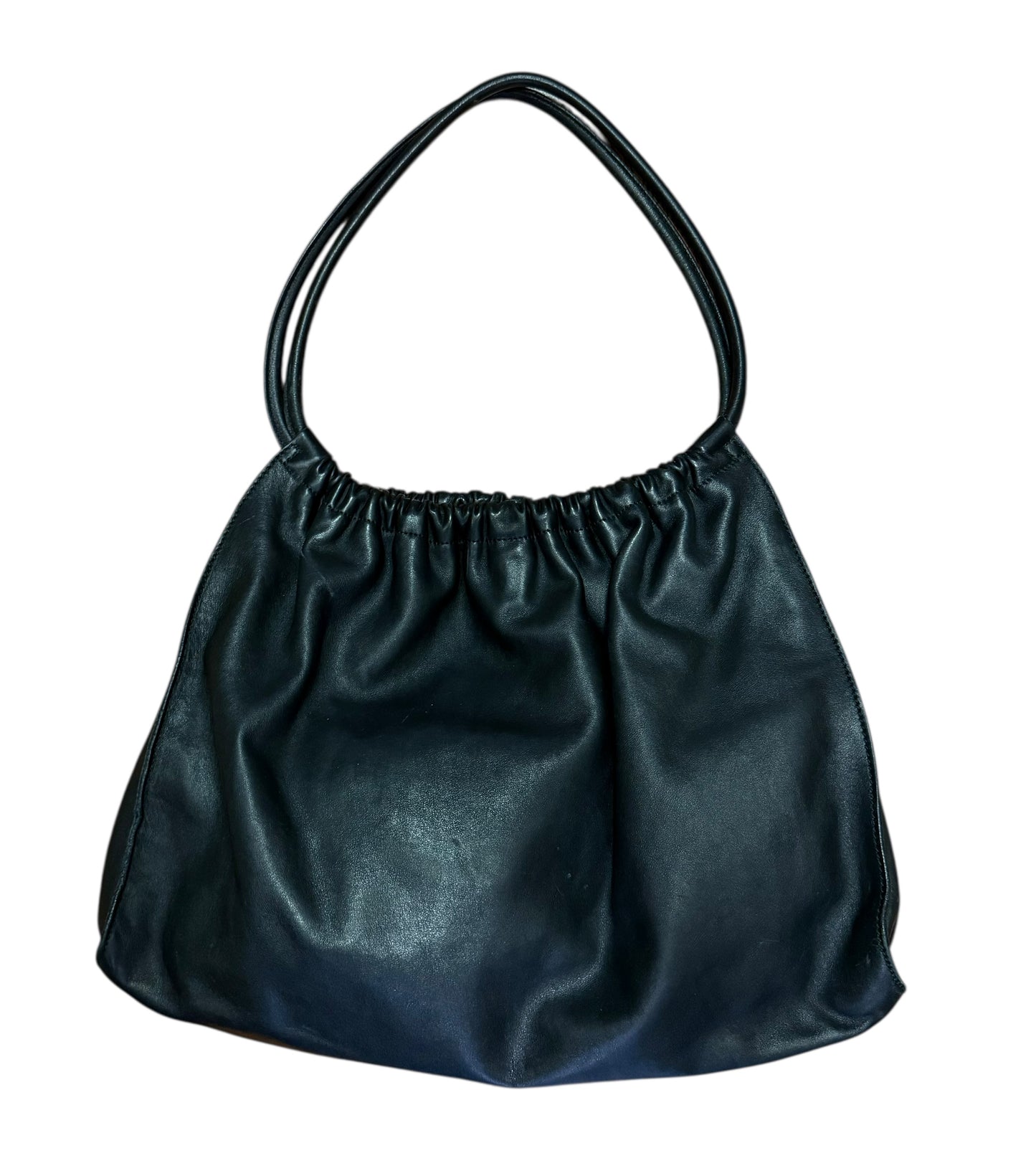 Gucci Black Leather Hobo Shoulder Bag