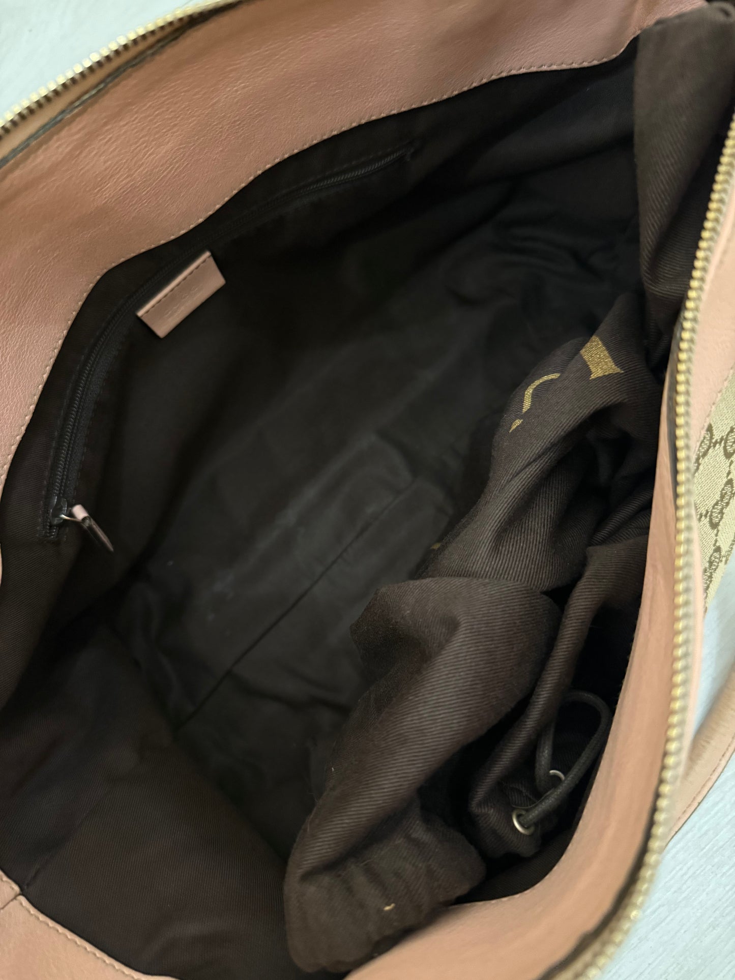 Gucci Abbey Monogram Pink Shoulder Bag