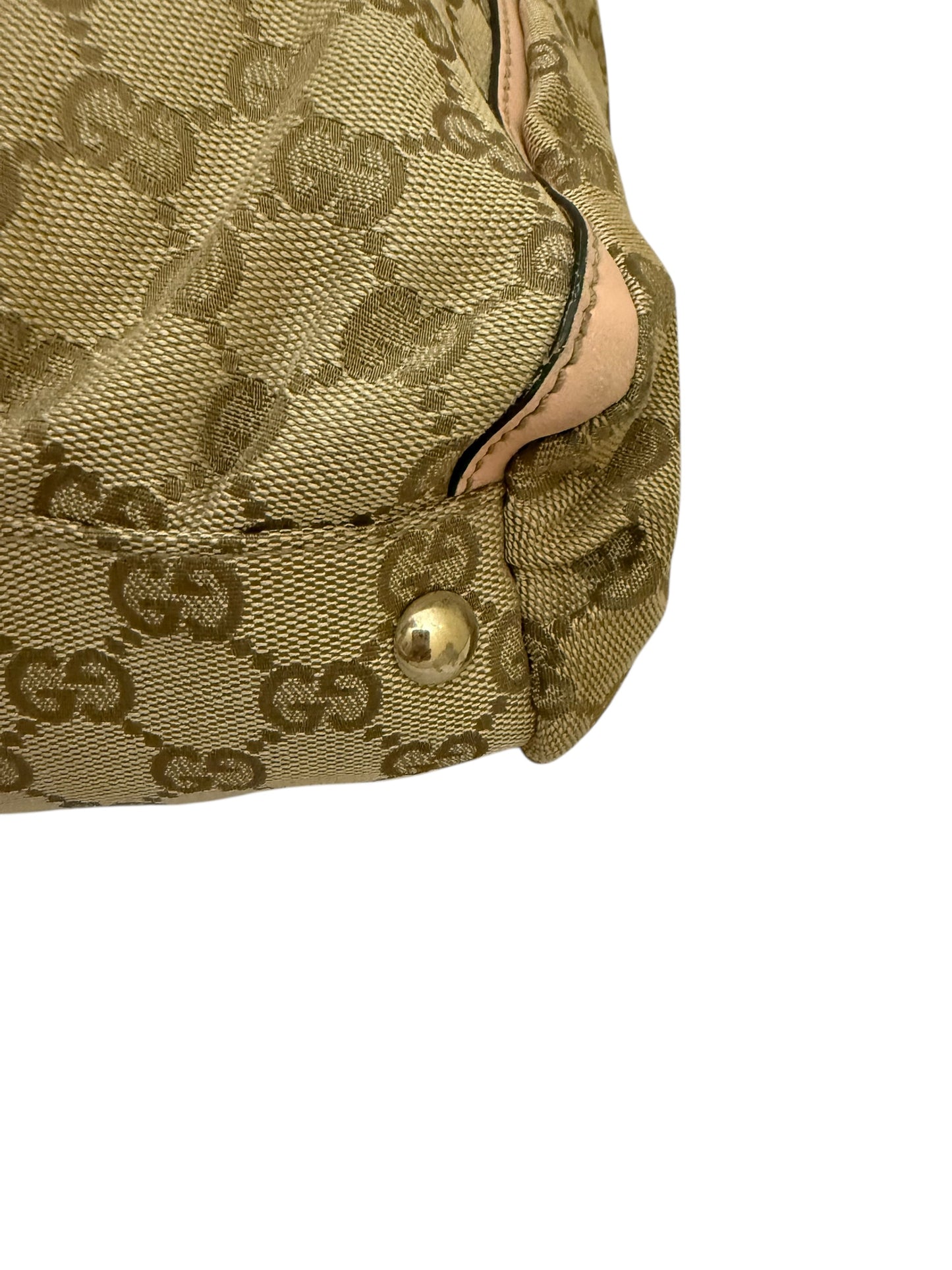 Gucci Abbey Monogram Pink Shoulder Bag