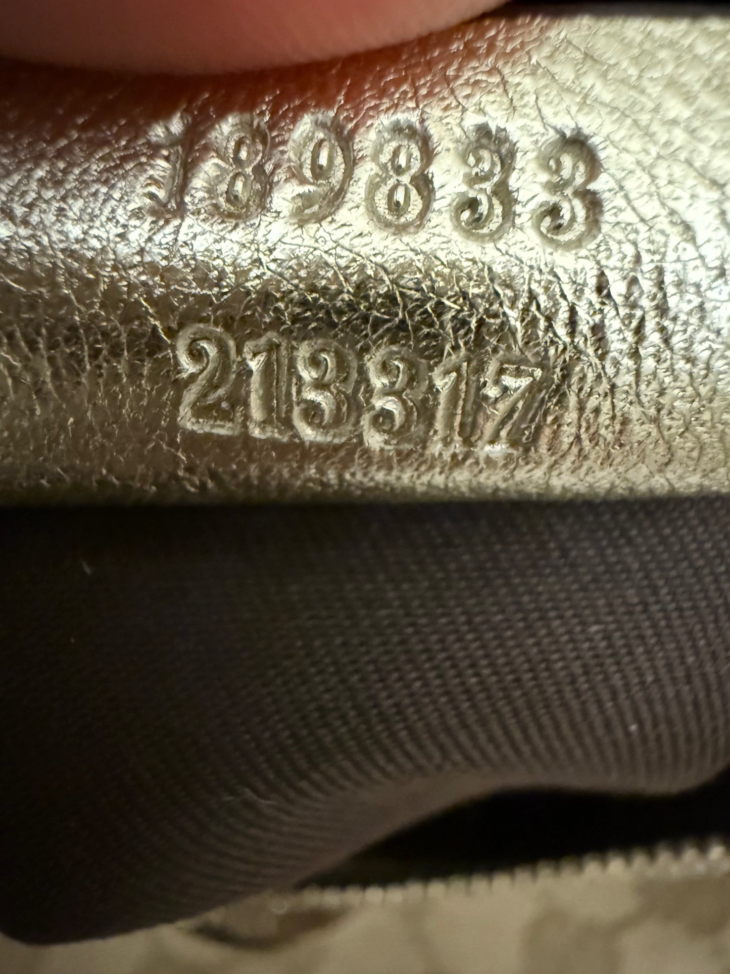 Gucci Abbey Gold Leather & Monogram Canvas Shoulder Bag