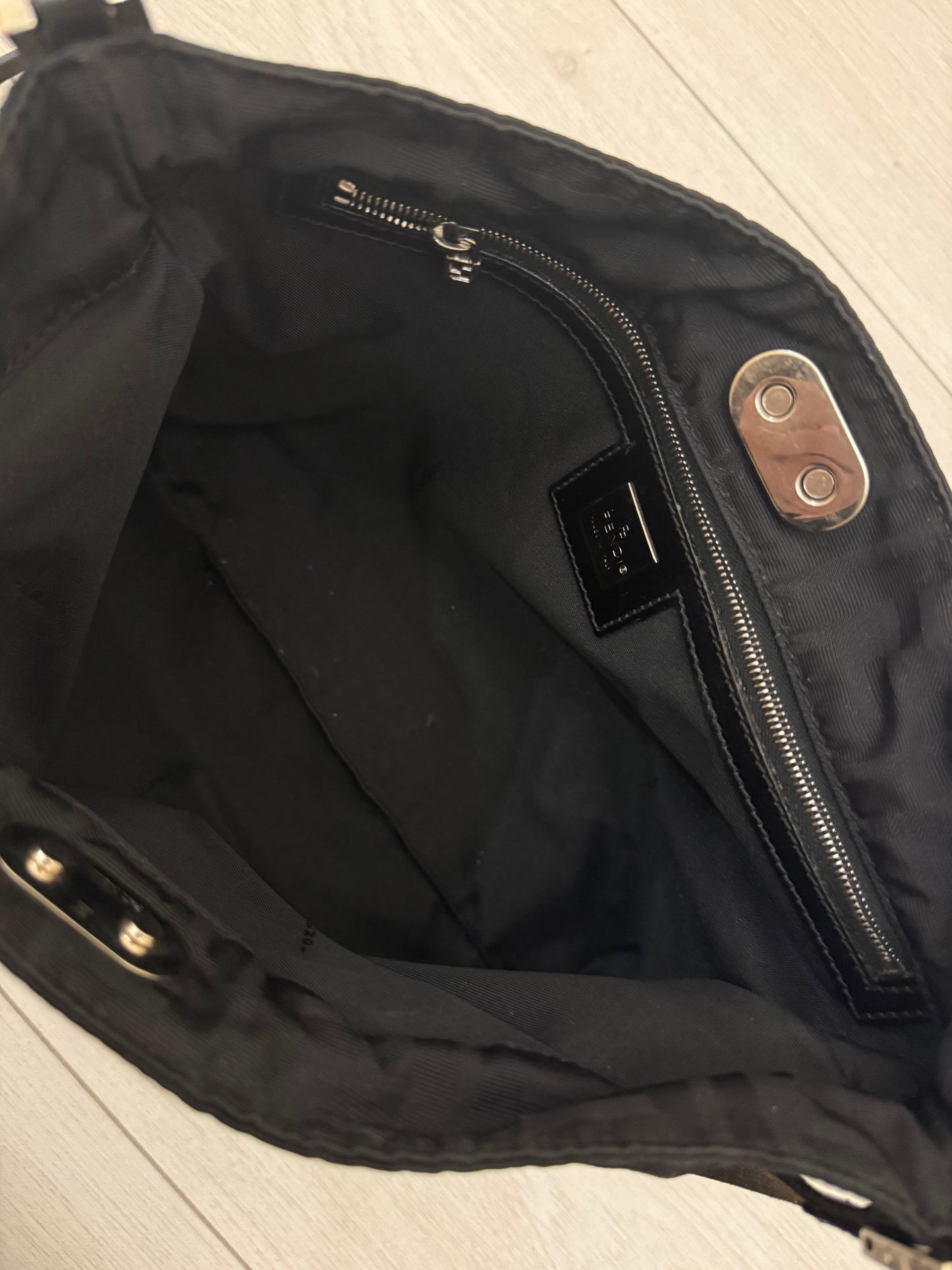 Fendi Zucca Monogram Black Crossbody Bag