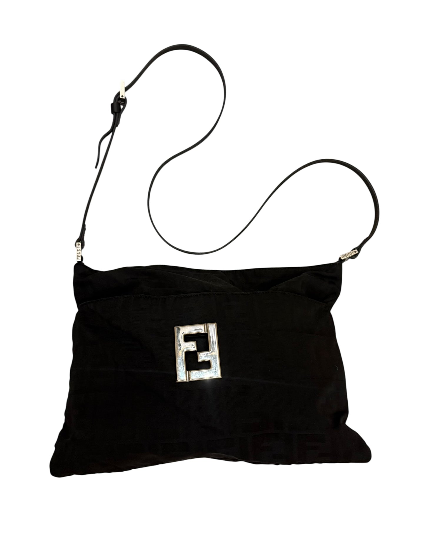Fendi Zucca Monogram Black Crossbody Bag