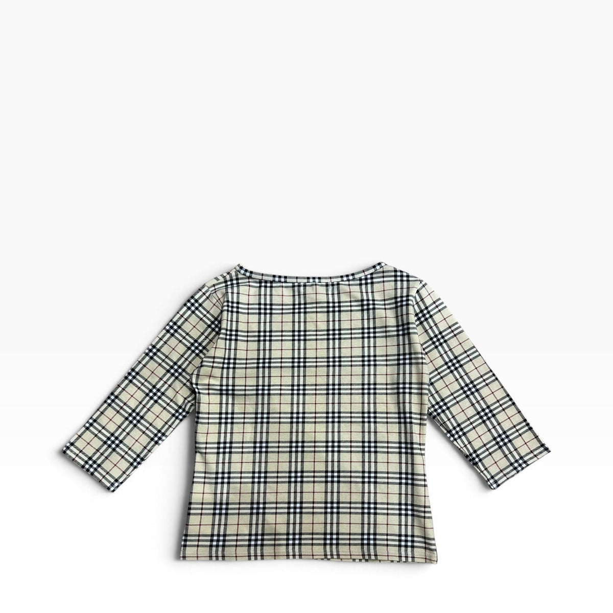 Burberry Nova Check 3/4 Sleeve Top