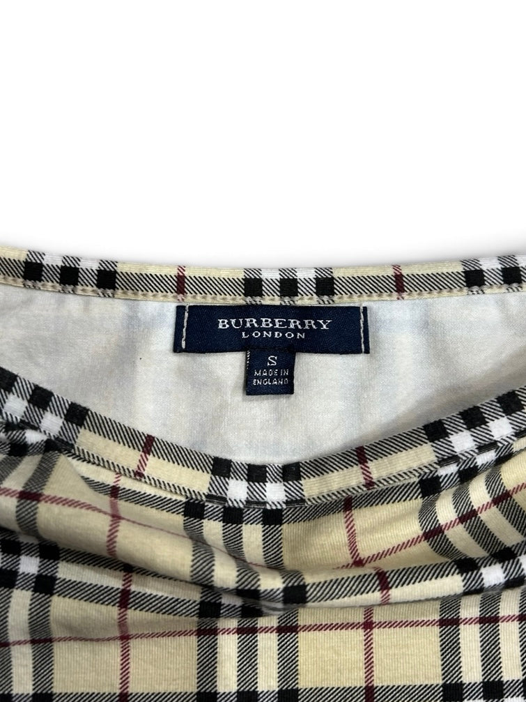 Burberry Nova Check 3/4 Sleeve Top